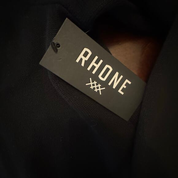 NEW w/tags Rhône Men’s Navigator Knit Bomber Large Black Full Zip Jacket Sweater - Picture 4 of 11